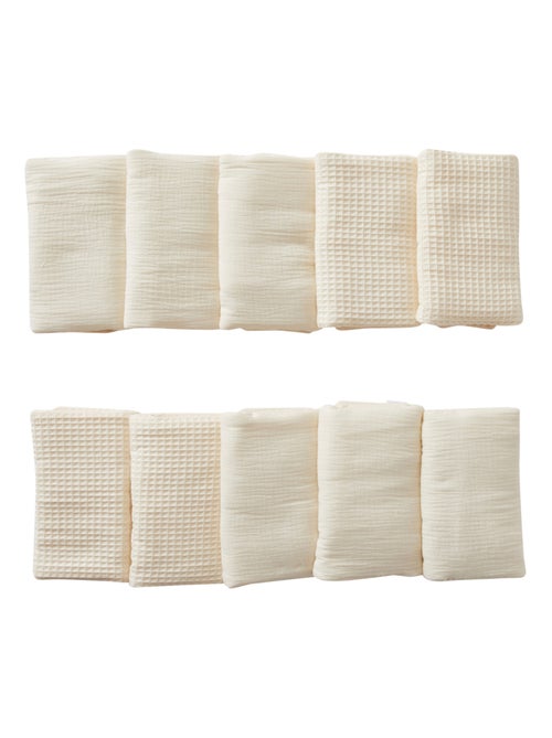 BB&CO - Paracolpi per lettino in cotone/poliestere Mix and Match 10 pezzi - Schiuma di latte - Kiabi