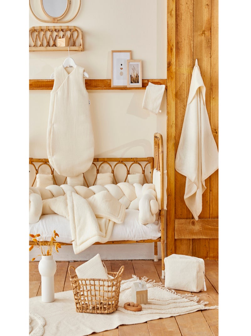 BB&CO - Paracolpi per lettino in cotone/poliestere Mix and Match 10 pezzi - Schiuma di latte Ecru - Kiabi