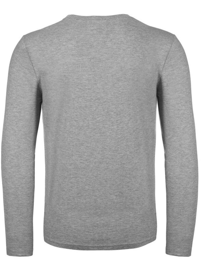 B&C #E150 Maglietta Manica Lunga Uomo Grigio - Kiabi