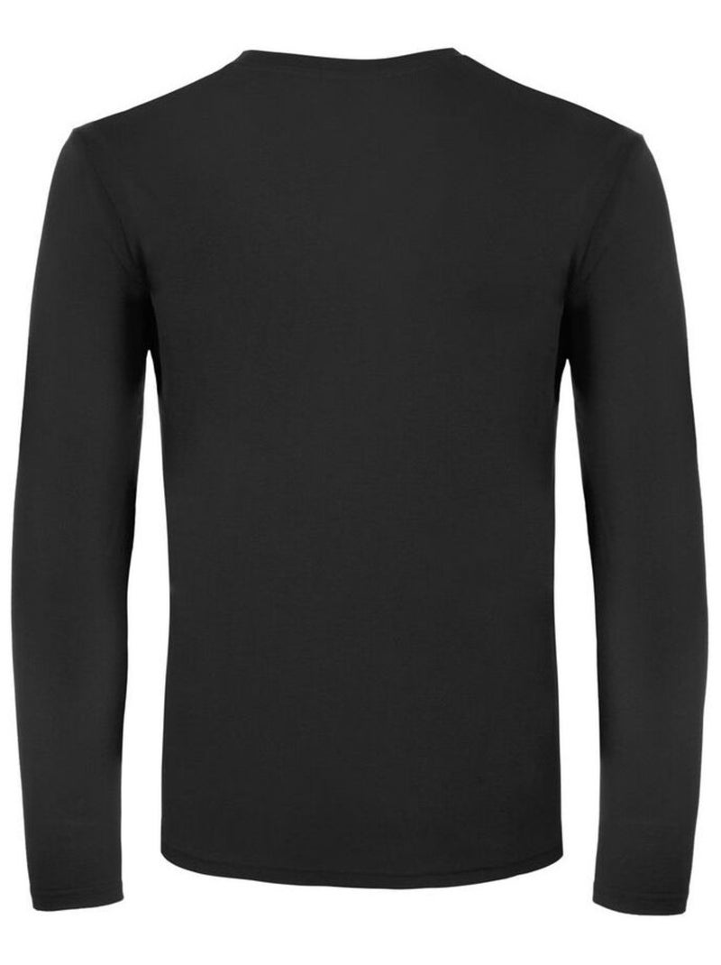 B&C #E150 Maglietta Manica Lunga Uomo Nero - Kiabi