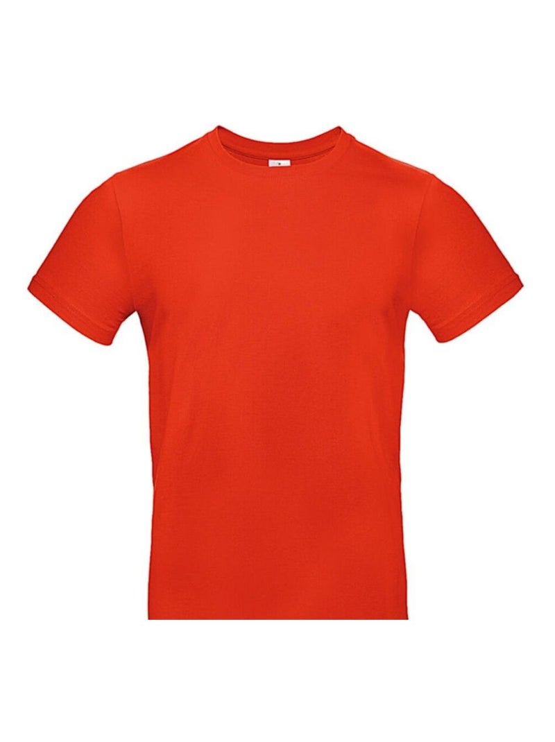 B&C #E190 Maglietta Adulto Unisex Rosso vermiglione - Kiabi