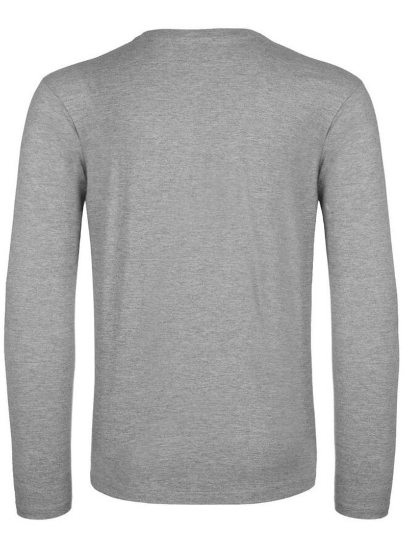 B&C #E190 Maglietta Manica Lunga Uomo Grigio - Kiabi