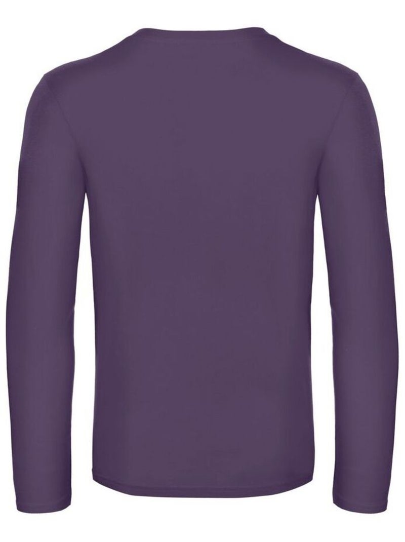 B&C #E190 Maglietta Manica Lunga Uomo Viola - Kiabi