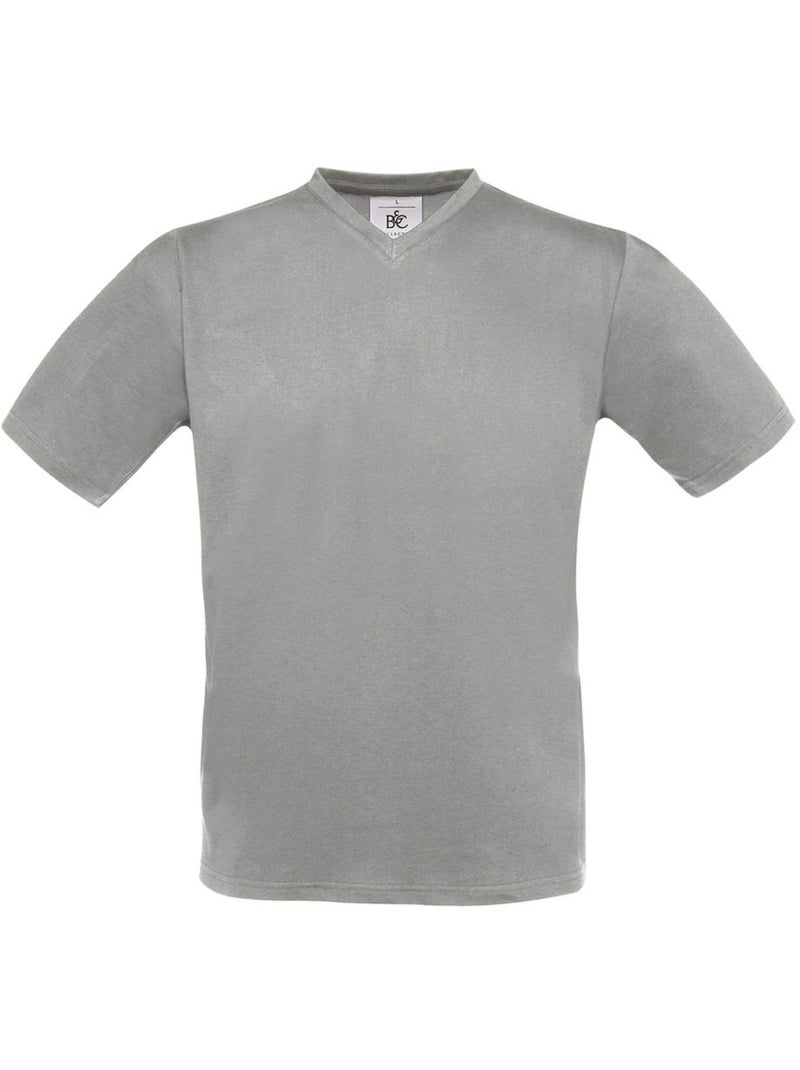 B&C Exact Maglietta Scollo a V Uomo Grigio - Kiabi