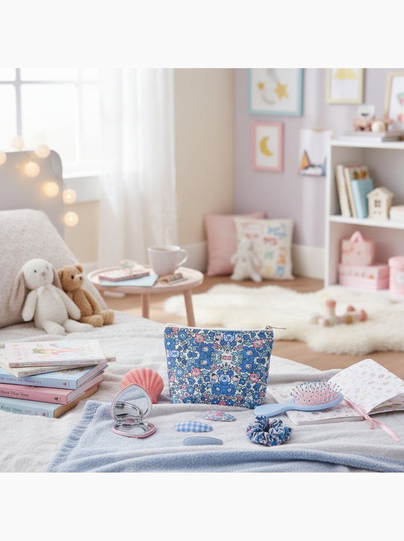 Beauty case con accessori Blu - Kiabi