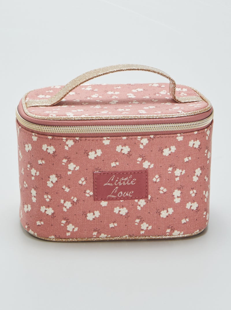 Beauty case con stampa floreale ROSA - Kiabi