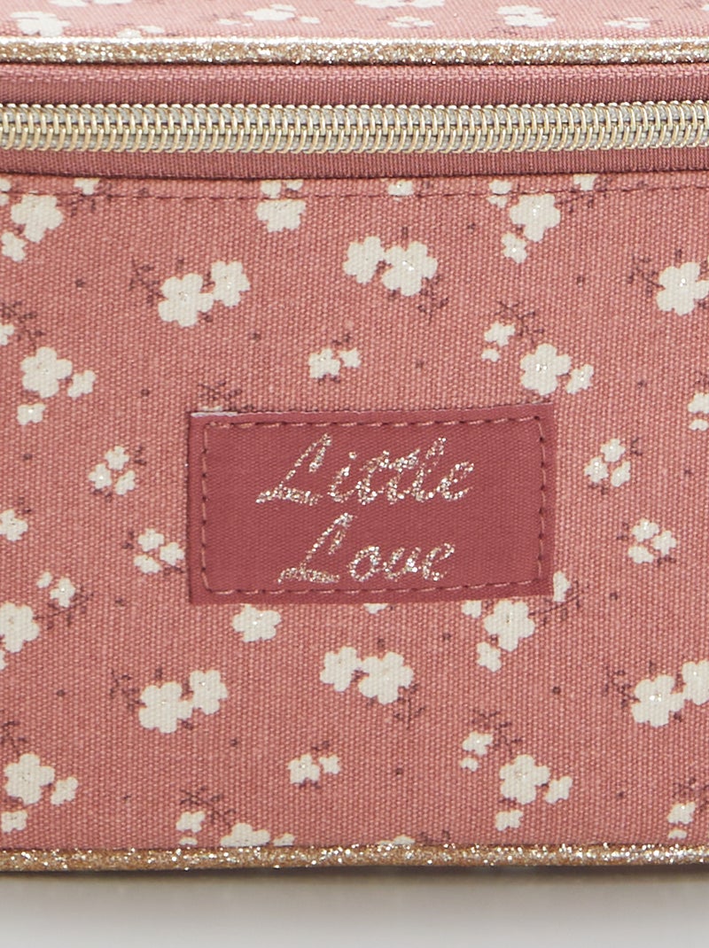 Beauty case con stampa floreale ROSA - Kiabi