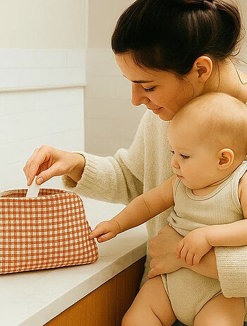 Beauty case in cotone biologico