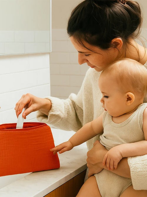 Beauty case in cotone biologico - Kiabi