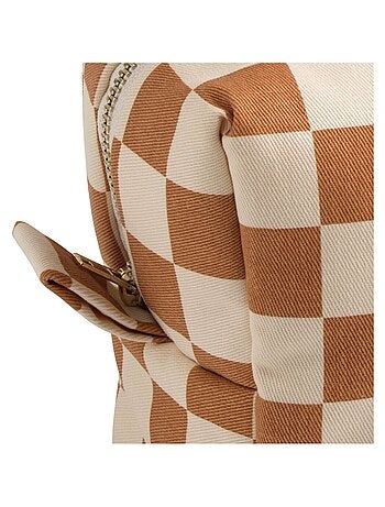 Beauty case in cotone con fantasia a - SAUTHON