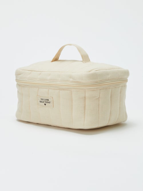 Beauty-case in garza di cotone - Kiabi