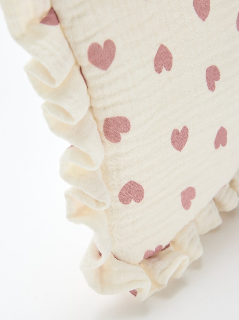 Beauty case in garza di cotone Beige - Kiabi