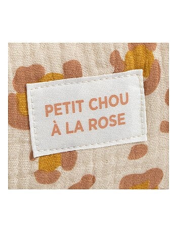 Beauty case in garza di cotone con fantasia - SAUTHON