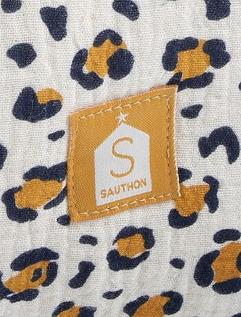 Beauty case in garza di cotone con fantasia - SAUTHON