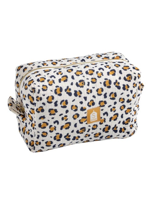 Beauty case in garza di cotone stampata - SAUTHON - Kiabi