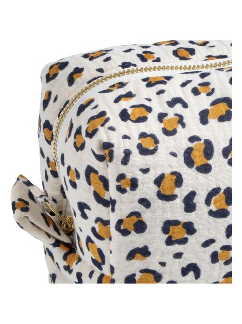 Beauty case in garza di cotone stampata - SAUTHON - Kiabi