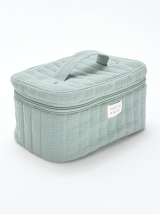 Beauty-case in garza di cotone