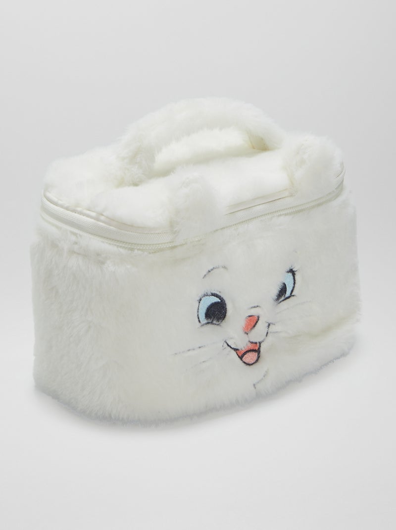 Beauty case in pelliccia sintetica 'Minou degli Aristogatti' BIANCO - Kiabi