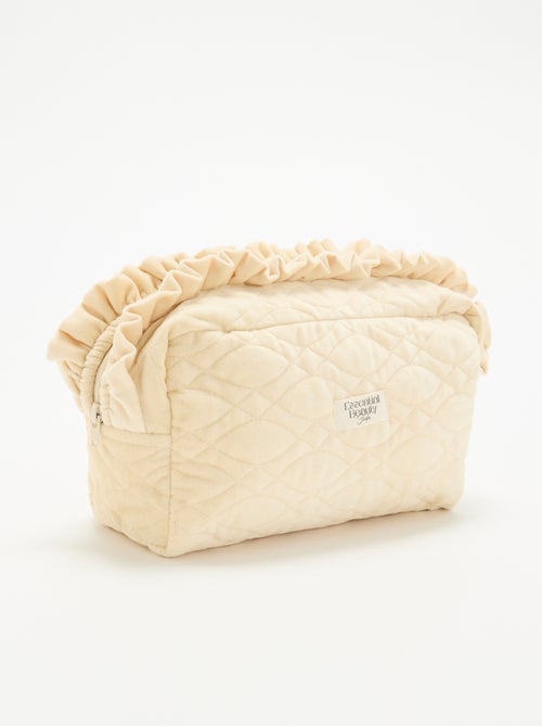 Beauty case in velluto con onde - Kiabi