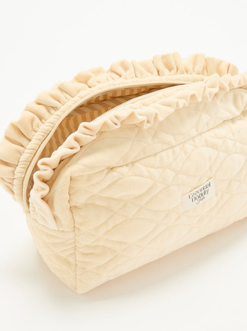Beauty case in velluto con onde - Kiabi