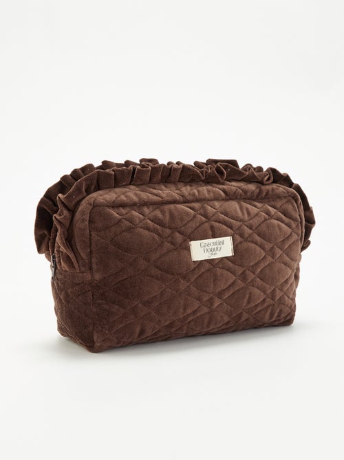 Beauty case in velluto con onde - Kiabi