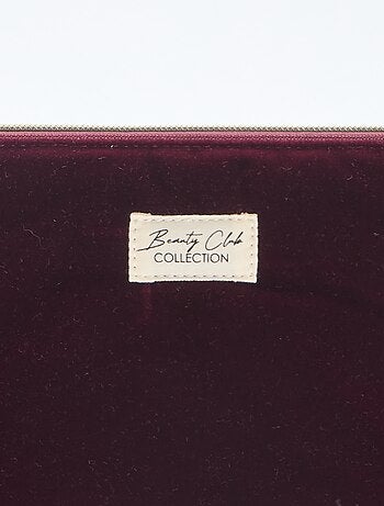 Beauty case in velluto
