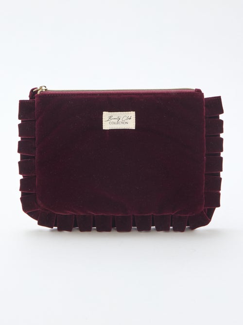 Beauty case in velluto - Kiabi