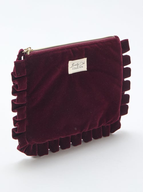 Beauty case in velluto - Kiabi
