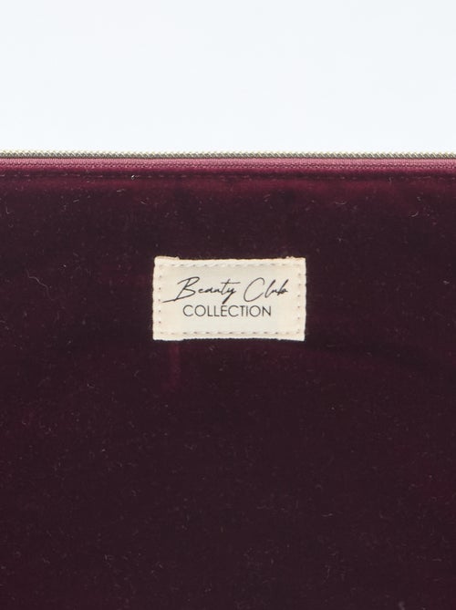 Beauty case in velluto - Kiabi