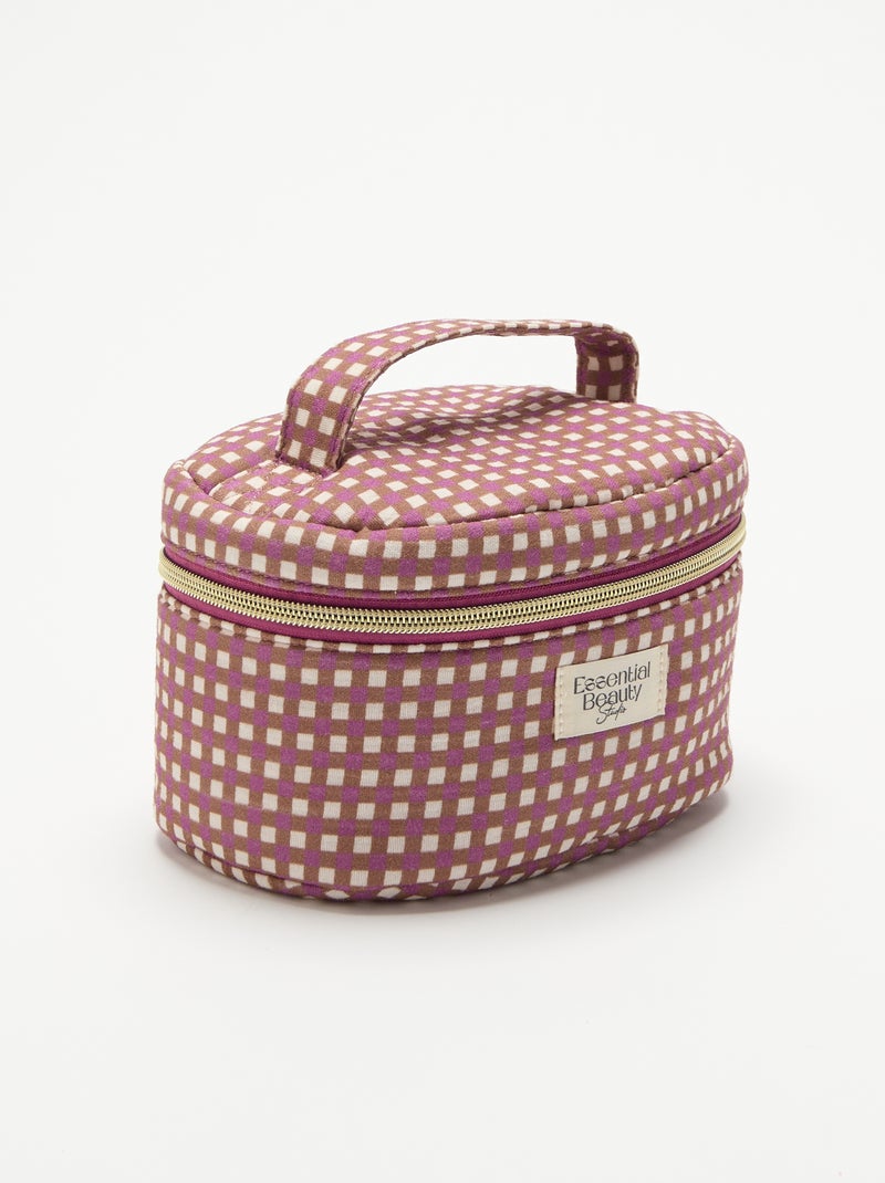 Beauty case stampato Marrone - Kiabi