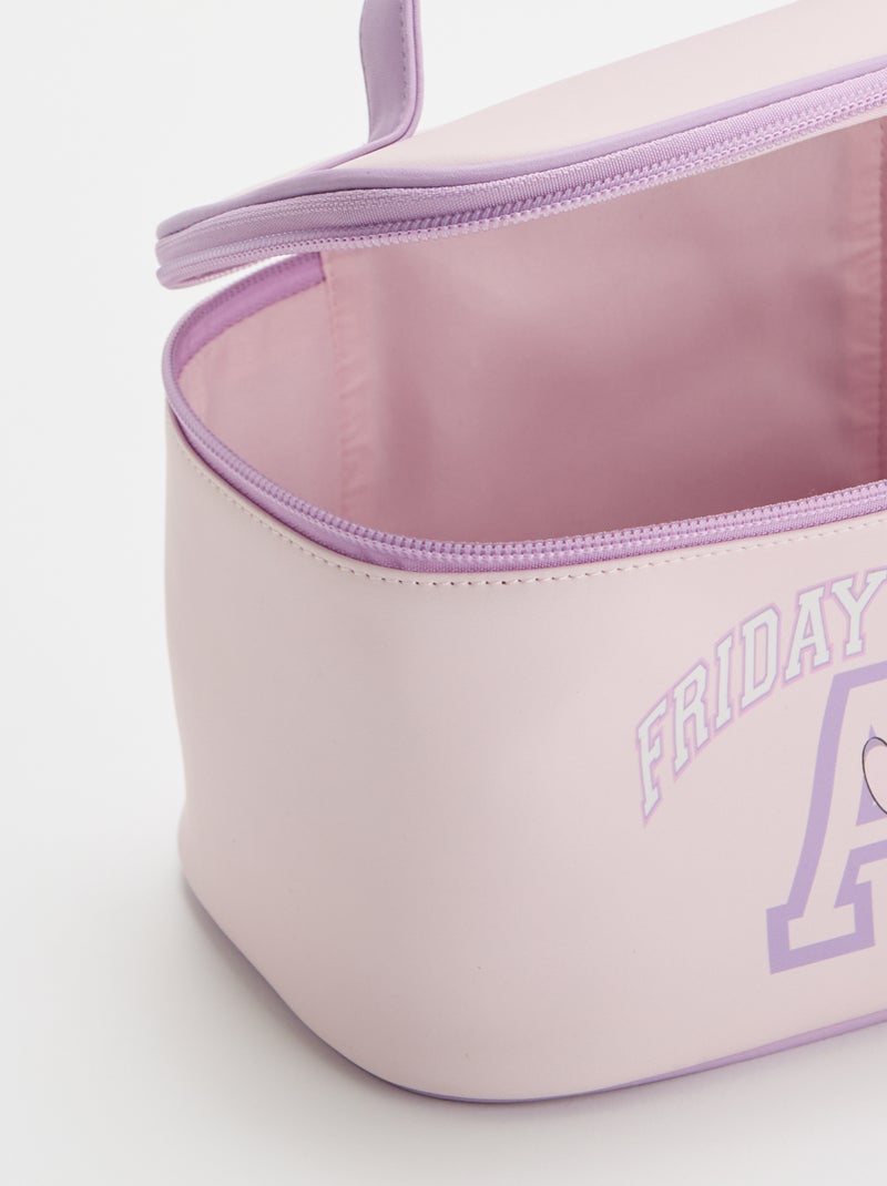 Beauty case 'Stitch' con manico Rosa - Kiabi