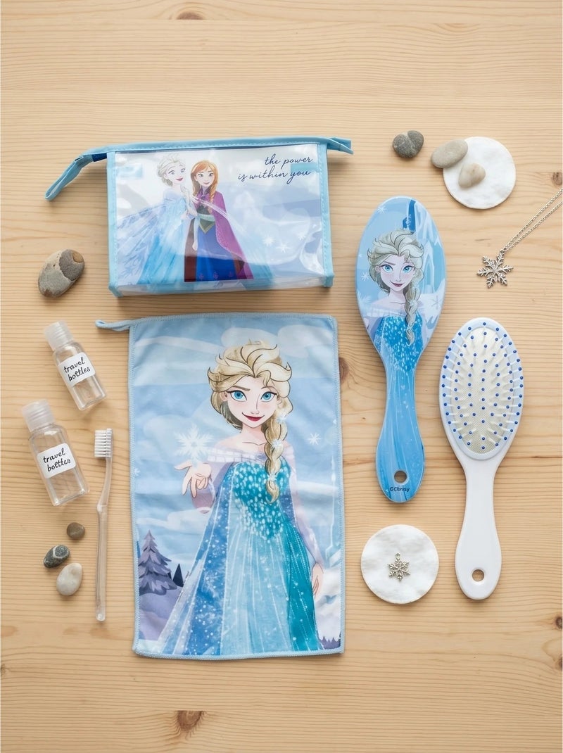 Beauty case trasparente con pettine e asciugamano disney Blu - Kiabi