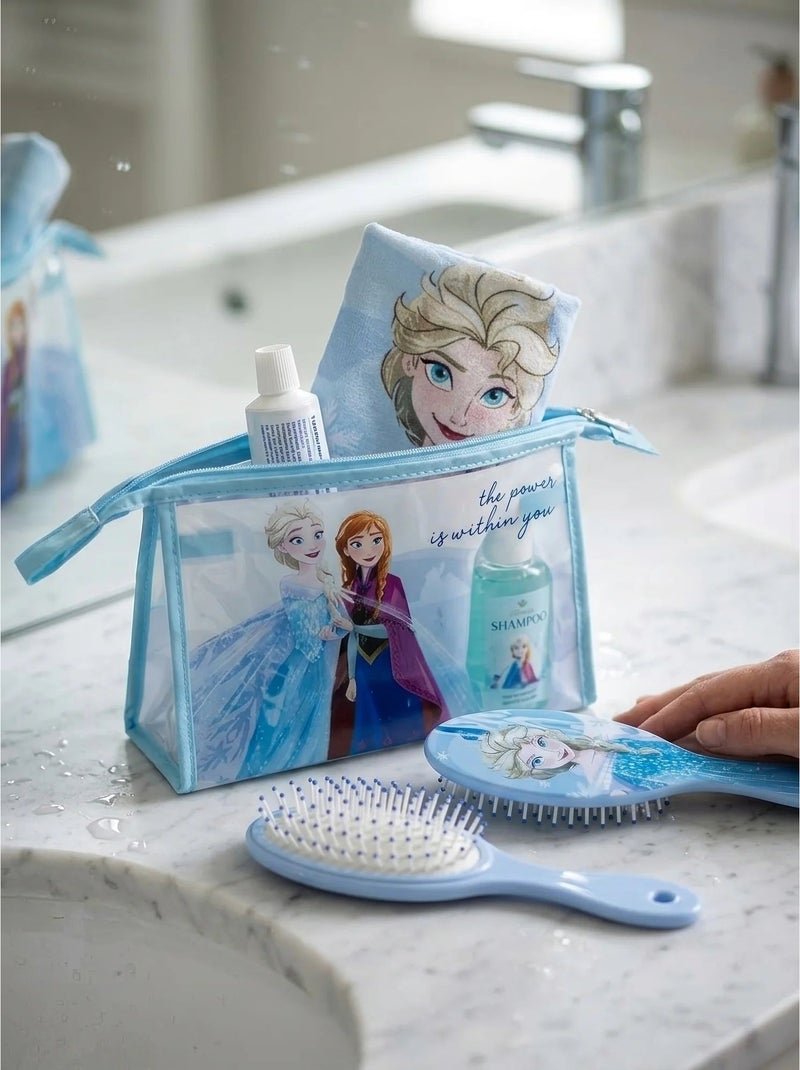 Beauty case trasparente con pettine e asciugamano disney Blu - Kiabi