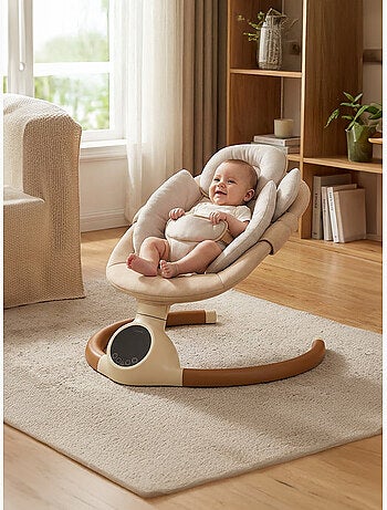 BEBE2LUXE ALPHA, Sdraietta dondolo automatico per neonato fino a 9 kg