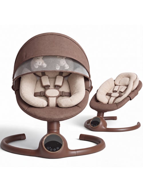 BEBE2LUXE ALPHA, Sdraietta dondolo automatico per neonato fino a 9 kg - Kiabi BEBE2LUXE ALPHA, Sdraietta dondolo automatico per neonato fino a 9 kg - Kiabi