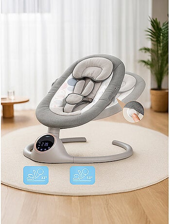 BEBE2LUXE ALPHA, Sdraietta dondolo automatico per neonato fino a 9 kg