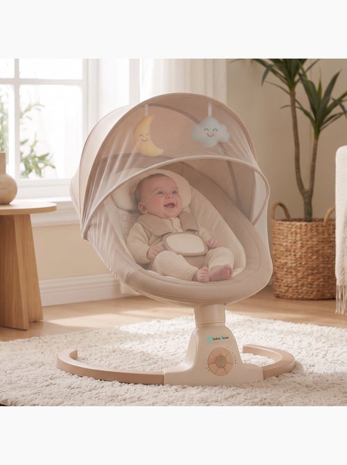 BEBE2LUXE AVA, Sdraietta dondolo automatico per neonato fino a 9 kg Beige - Kiabi BEBE2LUXE AVA, Sdraietta dondolo automatico per neonato fino a 9 kg Beige - Kiabi