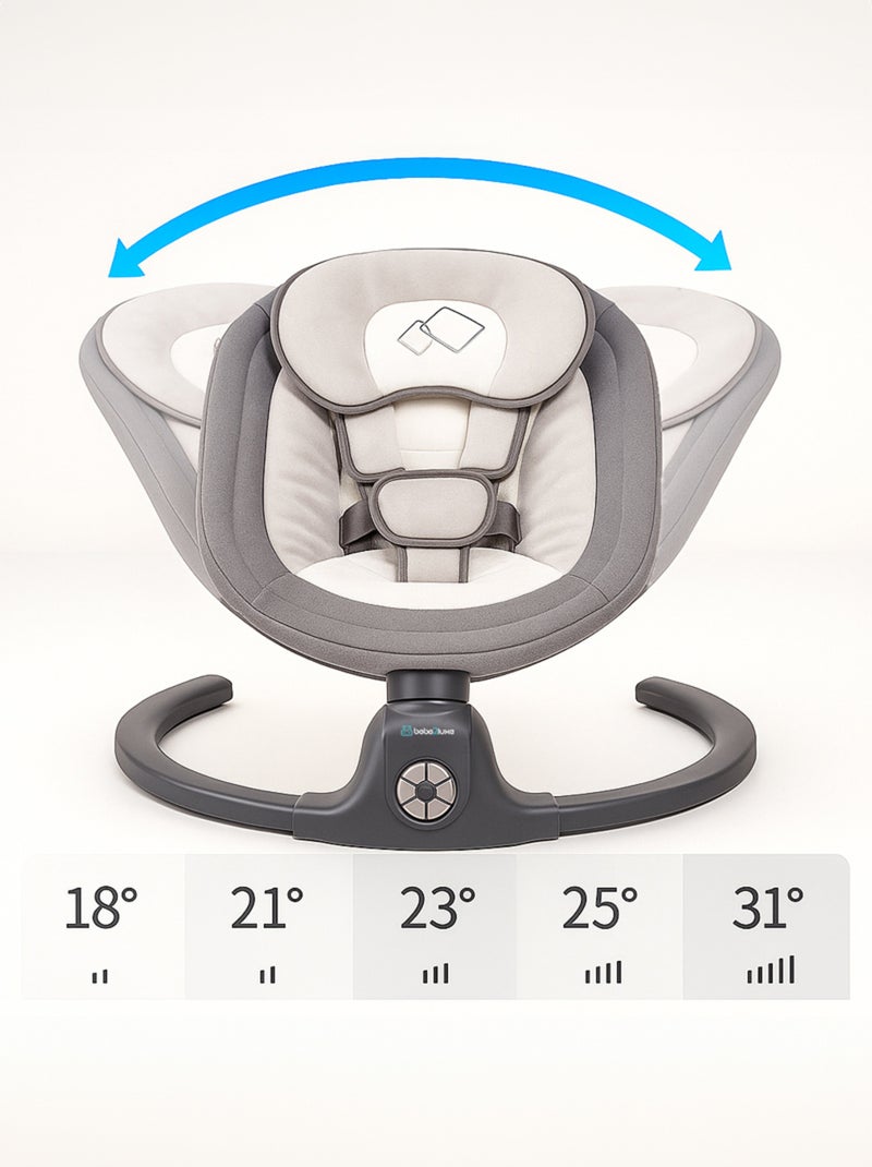 BEBE2LUXE AVA, Sdraietta dondolo automatico per neonato fino a 9 kg Beige - Kiabi