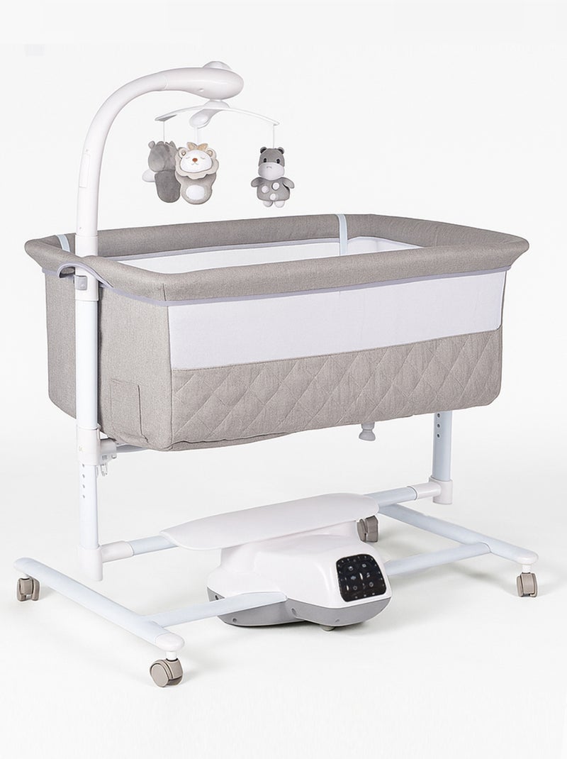 bebe2luxe Idream : Culla elettrica per neonati con dondolo automatico Grigio - Kiabi
