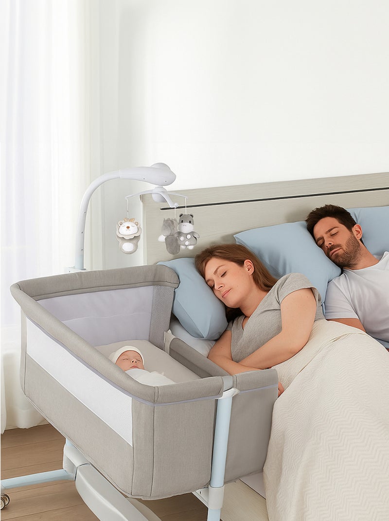 bebe2luxe Idream : Culla elettrica per neonati con dondolo automatico Grigio - Kiabi