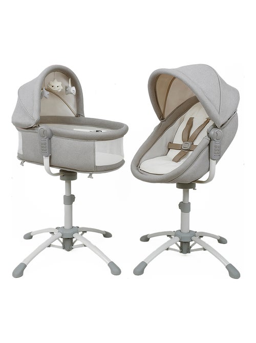 BEBE2LUXE Louna : Culla neonato 4 in 1 (DONDOLO ELETTRICO, SDRAIETTA, SEGGIOLONE) - Kiabi