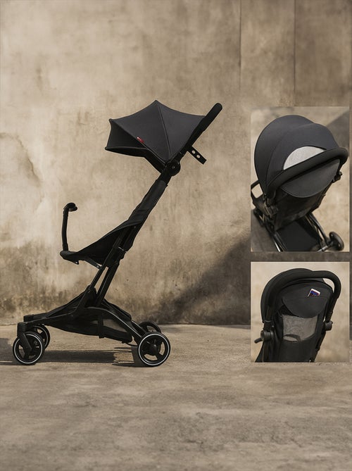 BEBE2LUXE PIKO Passeggino Leggero Compatto, Pieghevole, Reclinabile, 6 mesi-22 Kg Grigio - Kiabi