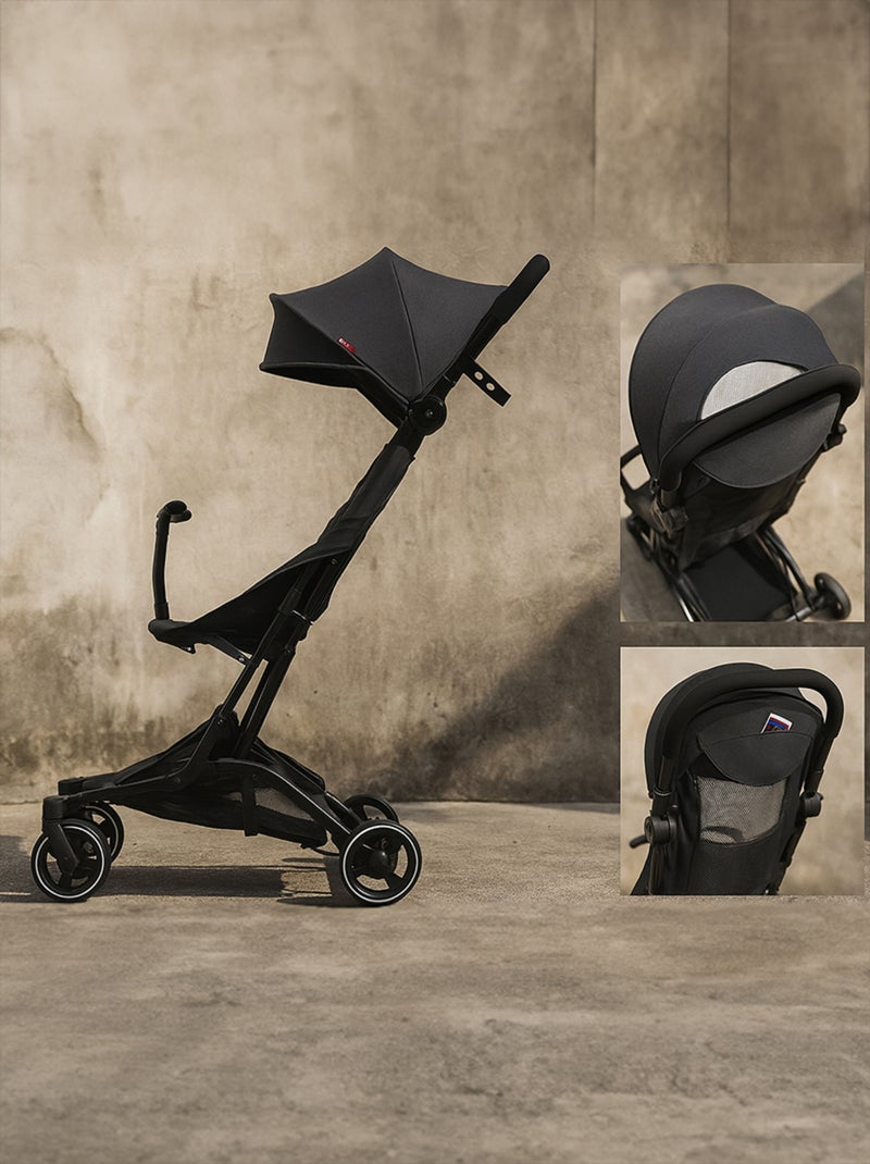 BEBE2LUXE PIKO Passeggino Leggero Compatto, Pieghevole, Reclinabile, 6 mesi-22 Kg Grigio Grigio - Kiabi