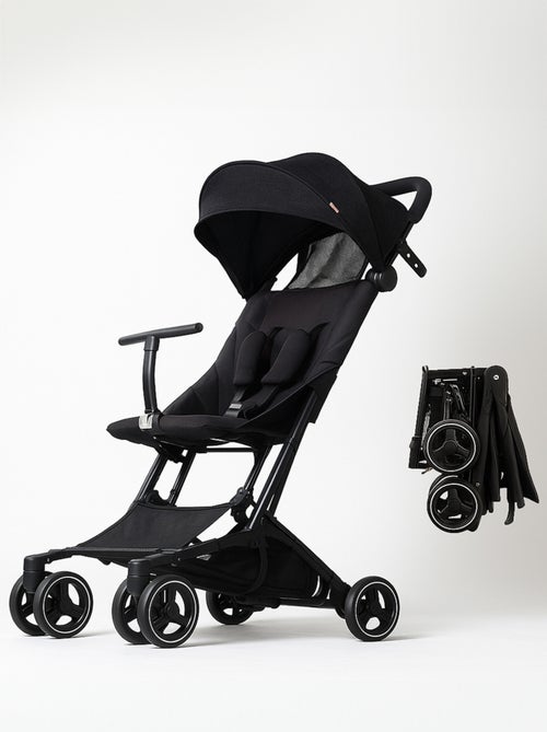 BEBE2LUXE PIKO Passeggino Leggero Compatto, Pieghevole, Reclinabile, 6 mesi-22 Kg Nero - Kiabi