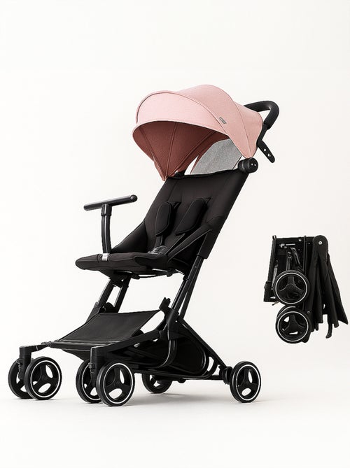 BEBE2LUXE PIKO Passeggino Leggero Compatto, Pieghevole, Reclinabile, 6 mesi-22 Kg Rosa - Kiabi