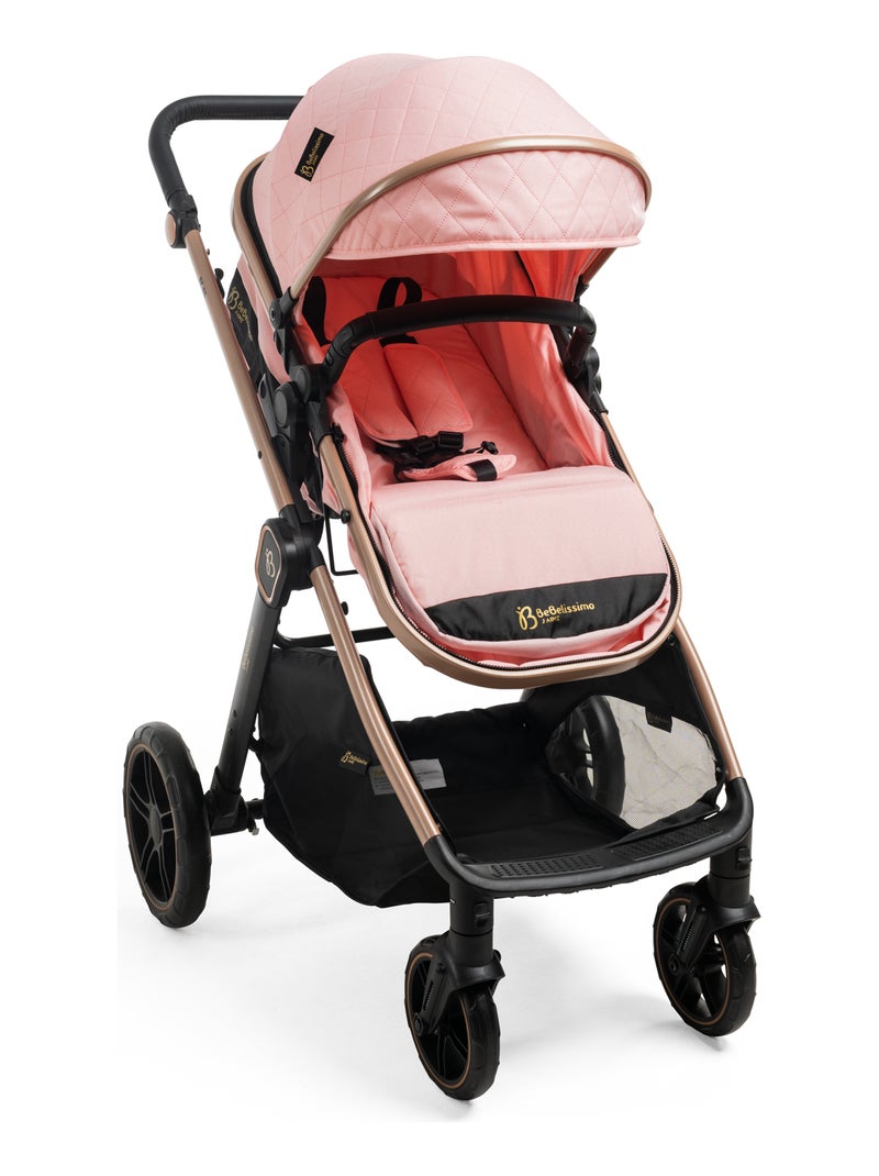 Bebelissimo -  Passeggino  0-22 kg (0-4 anni), - Iris Rosa - Kiabi