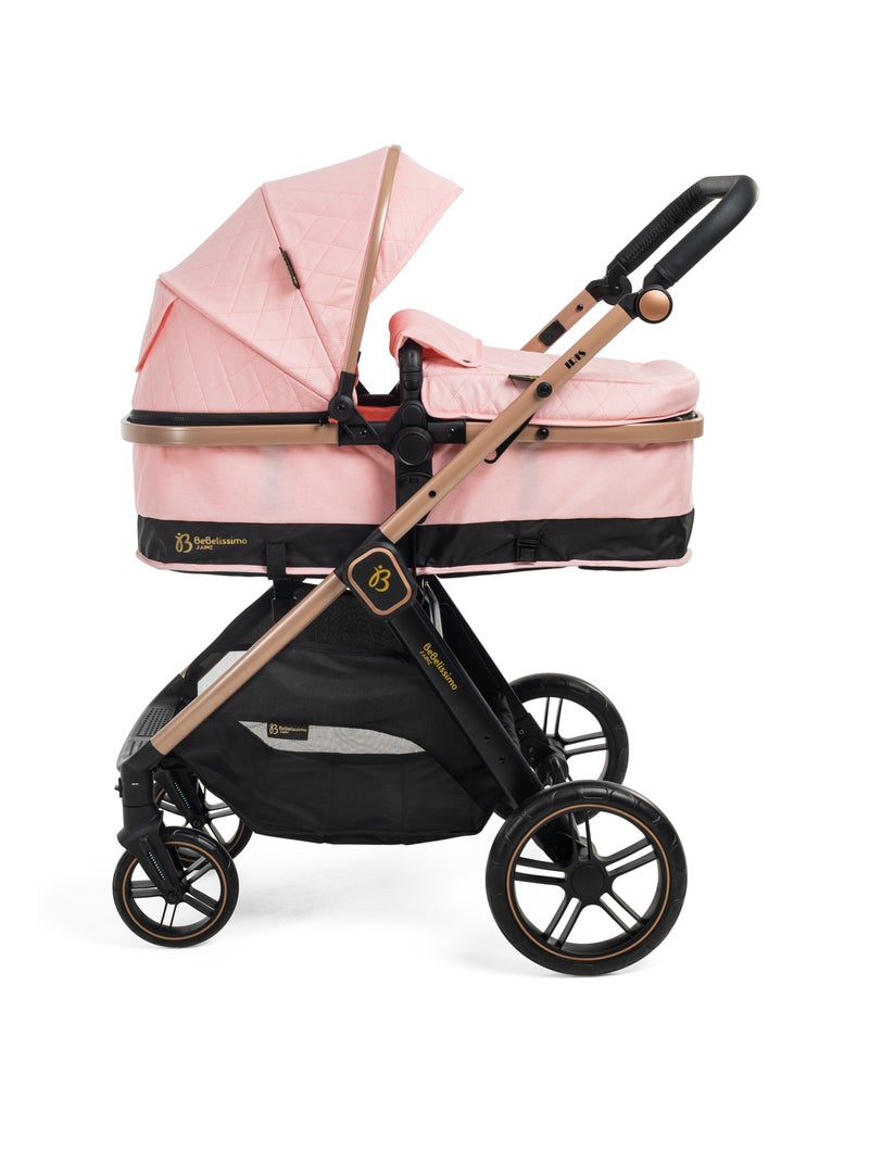 Bebelissimo -  Passeggino  0-22 kg (0-4 anni), - Iris Rosa - Kiabi