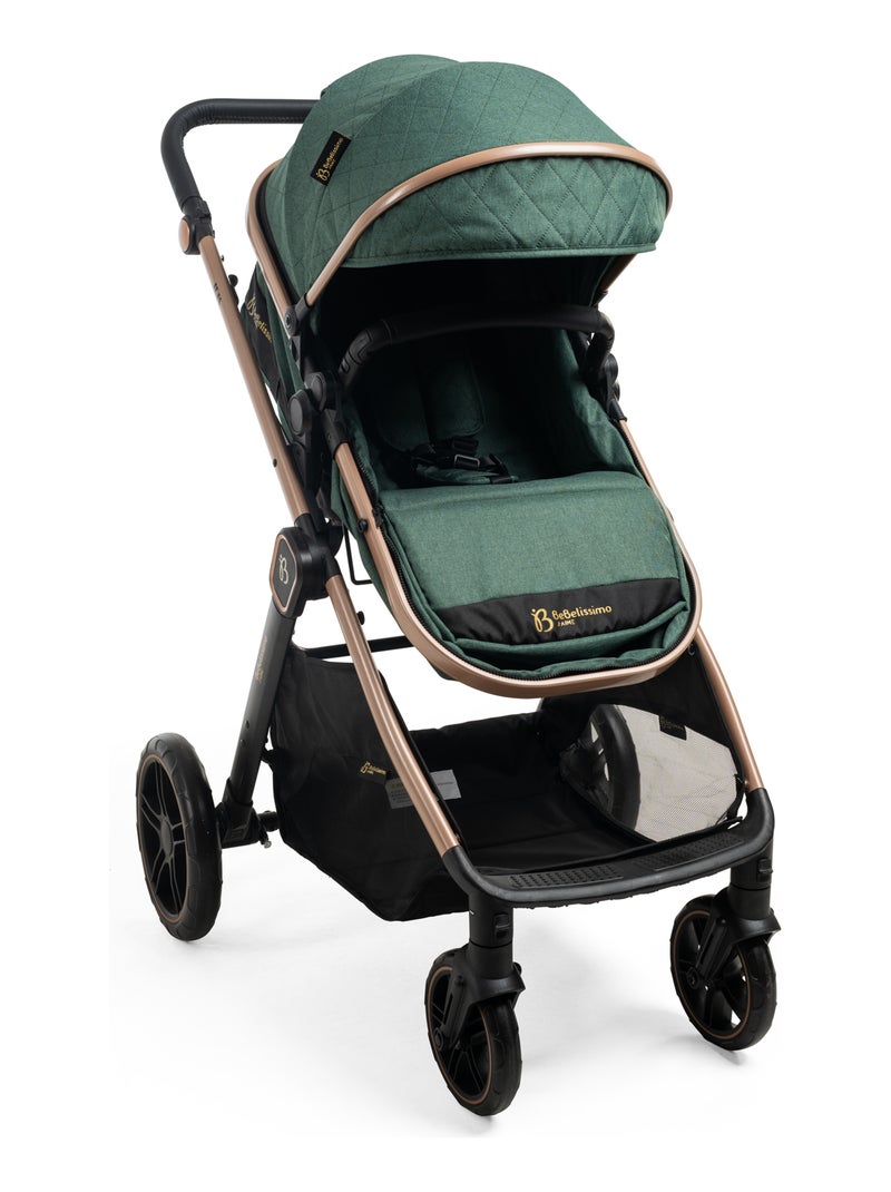 Bebelissimo -  Passeggino  0-22 kg (0-4 anni), - Iris Verde - Kiabi