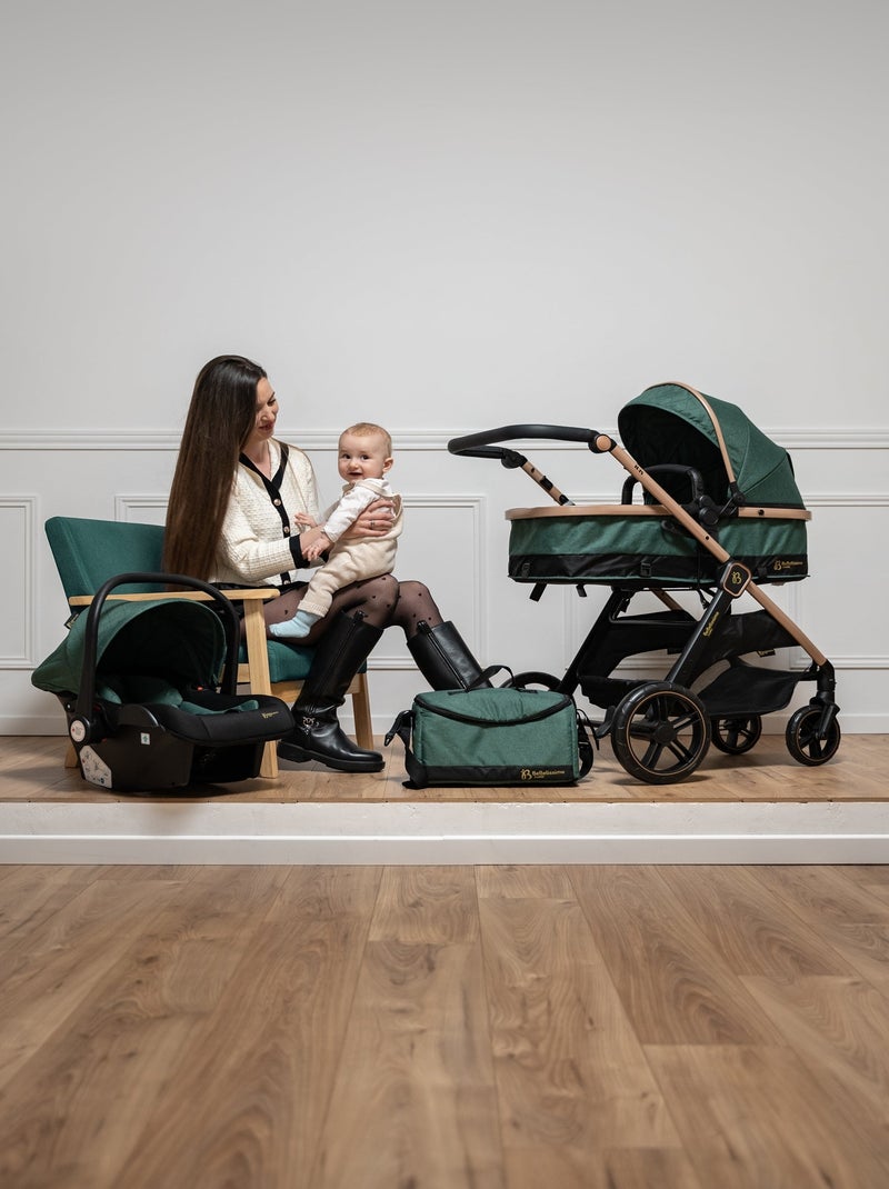 Bebelissimo -  Passeggino  0-22 kg (0-4 anni), - Iris Verde - Kiabi