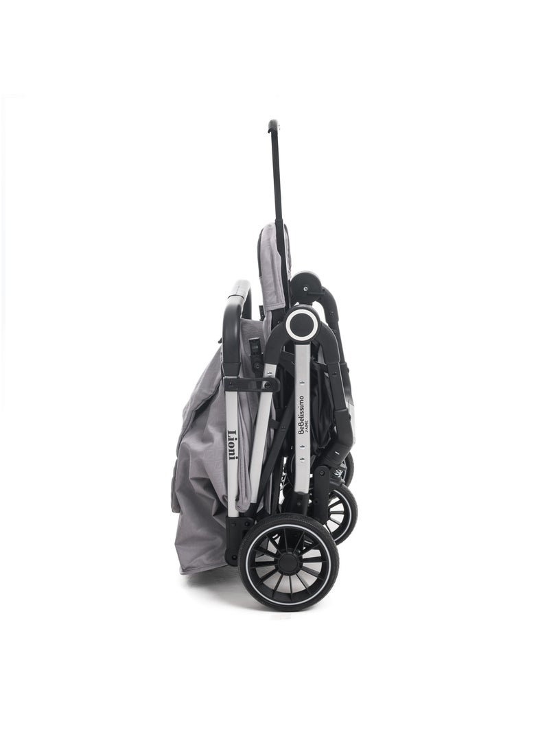 Bebelissimo - Passeggino Leggero , Lioni max 22kg Grigio - Kiabi
